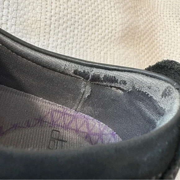 Dansko Women's Patti Black Suede Leather Enclosed Clog Size 38 (7.5-8) - Picture 12 of 12